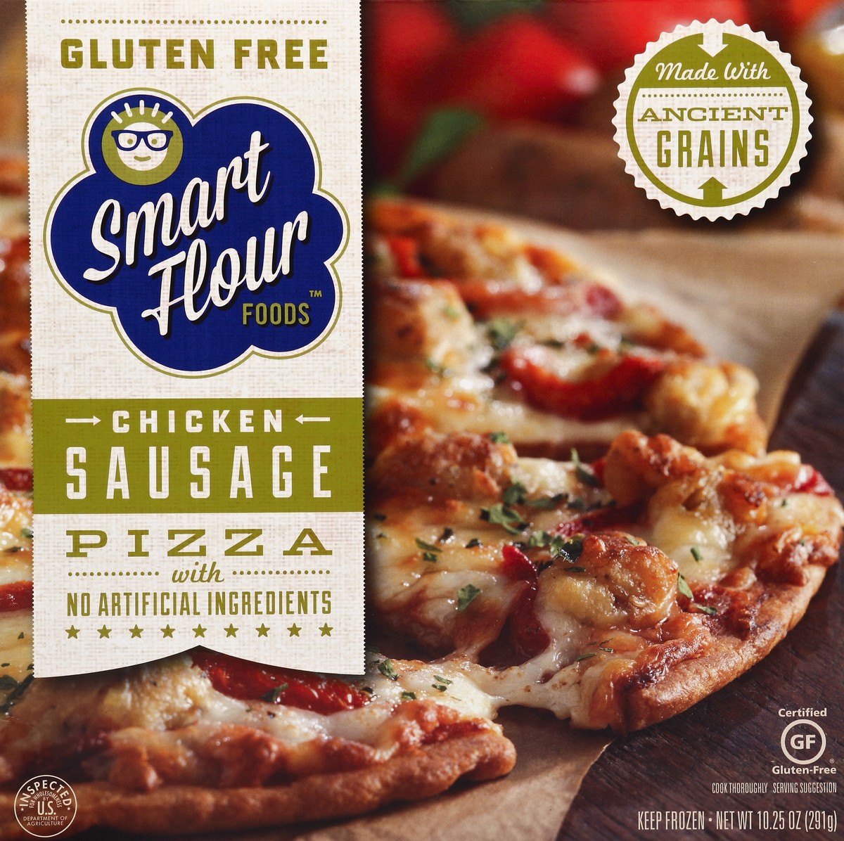 slide 3 of 4, Smart Flour Chicken Sausage Pizza, 10.25 oz