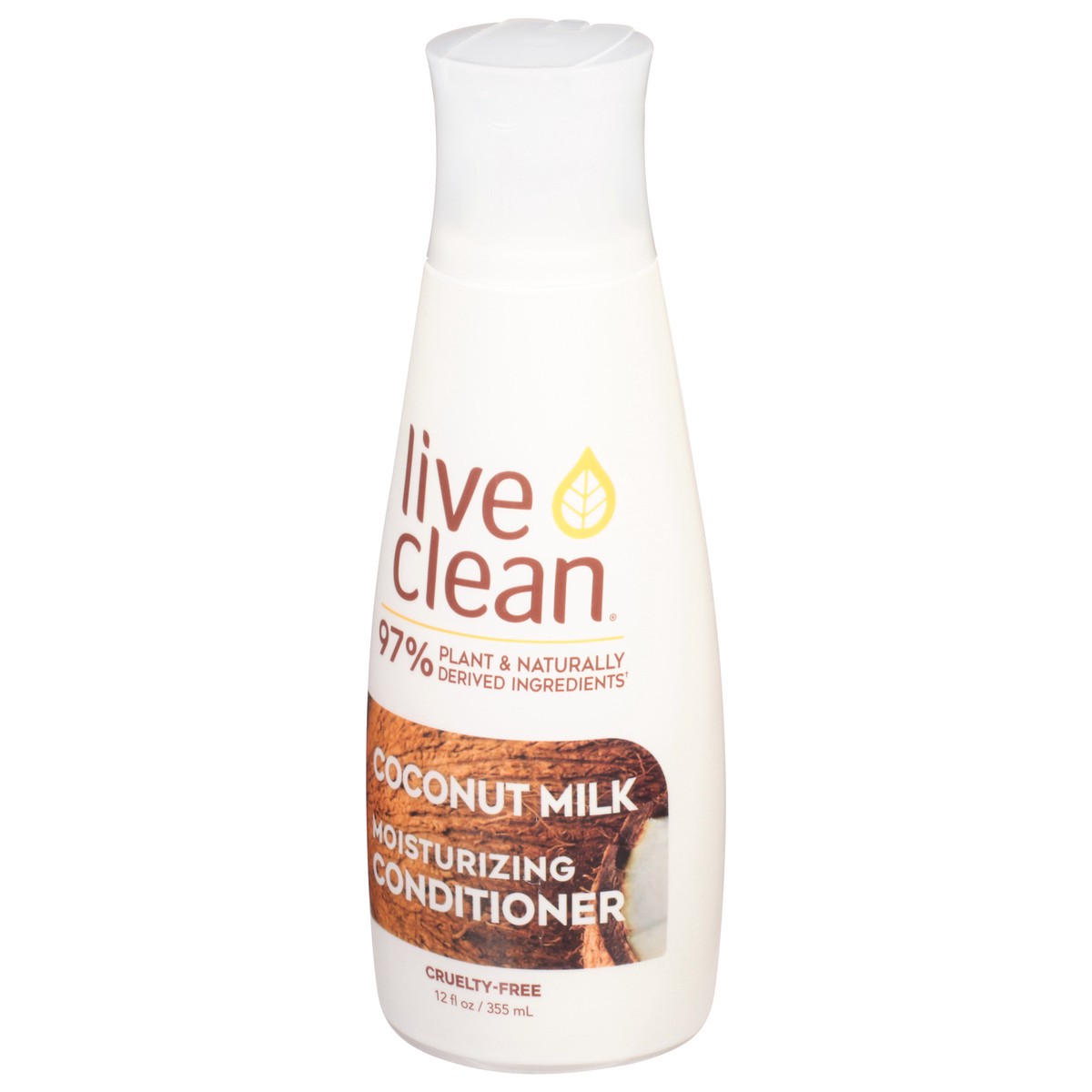 slide 10 of 10, Live Clean Coconut Milk Moisturizing Conditioner, 12 oz