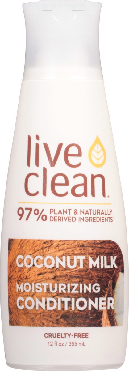 slide 7 of 10, Live Clean Coconut Milk Moisturizing Conditioner, 12 oz