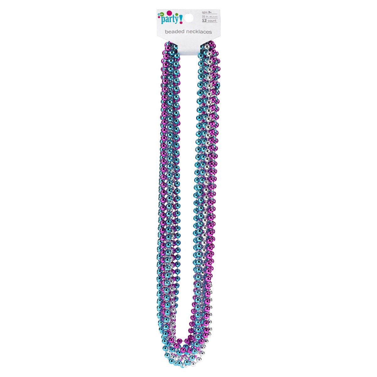 slide 1 of 1, Meijer Party Bead Necklaces, 12 Ct, 12 ct