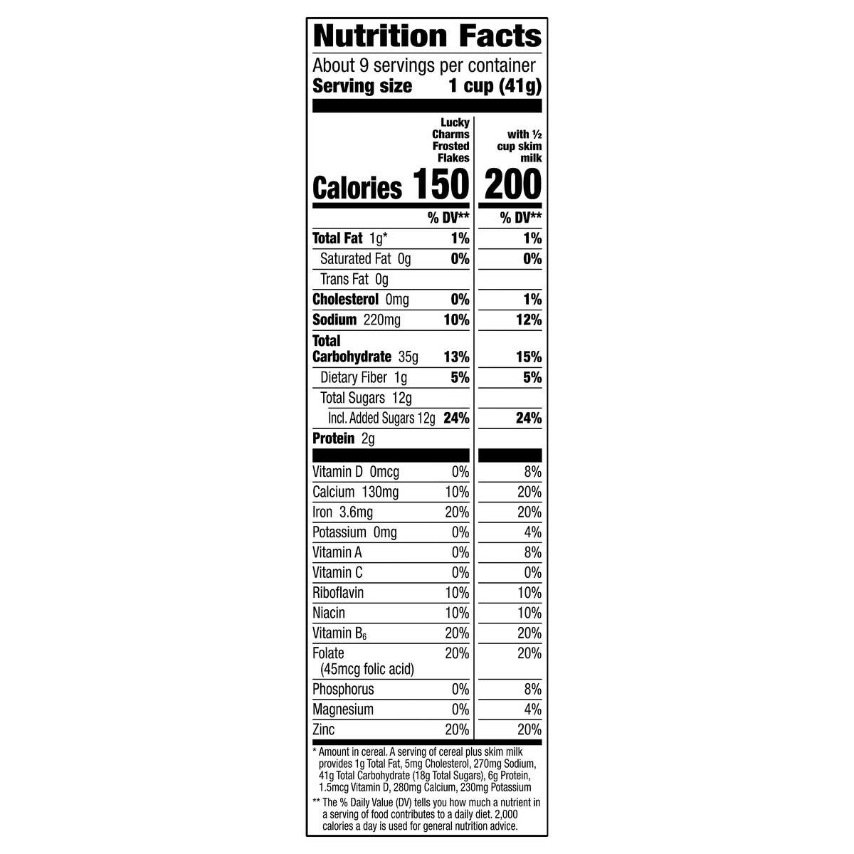 slide 8 of 10, Lucky Charms Sweetened Marshmallows Frosted Flakes 13.8 oz, 13.8 oz