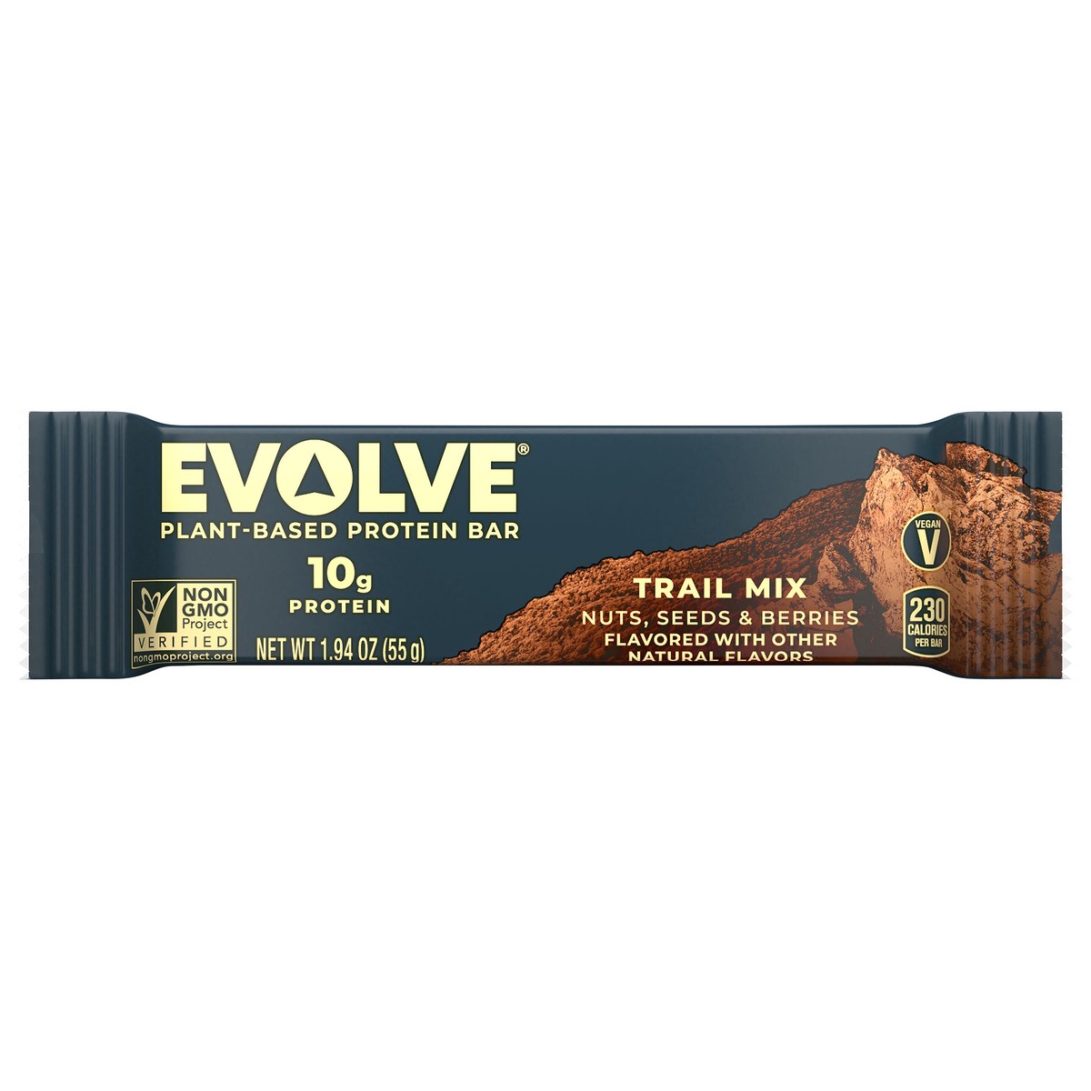 slide 1 of 3, Evolve Plant Based Protein Bar Trail Mix 1.94 Oz, 1.94 oz