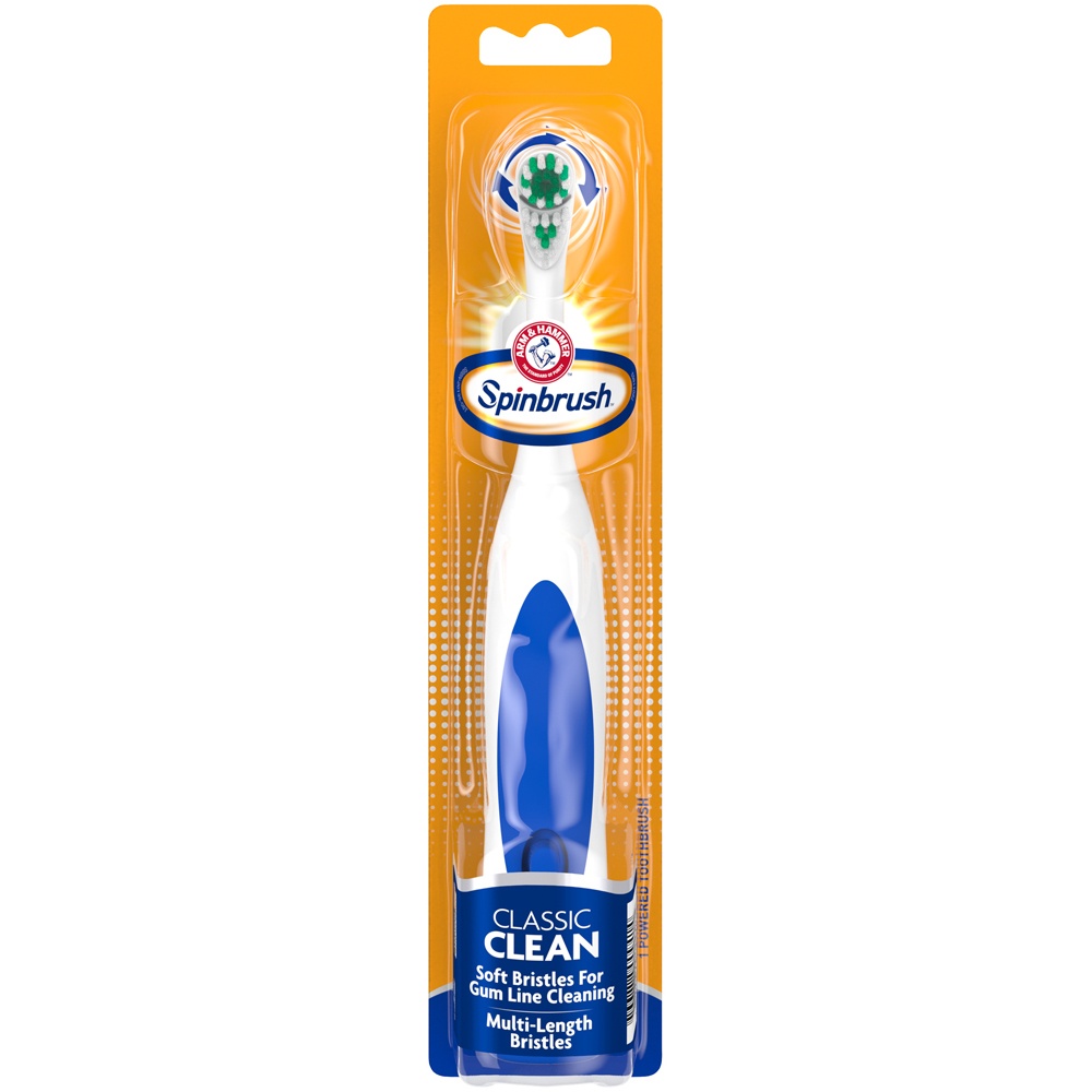 slide 2 of 8, ARM & HAMMER Spinbrush - Classic Clean, 1 ct
