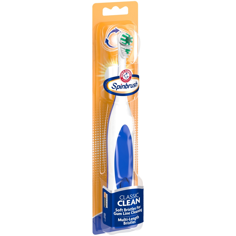 slide 3 of 8, ARM & HAMMER Spinbrush - Classic Clean, 1 ct