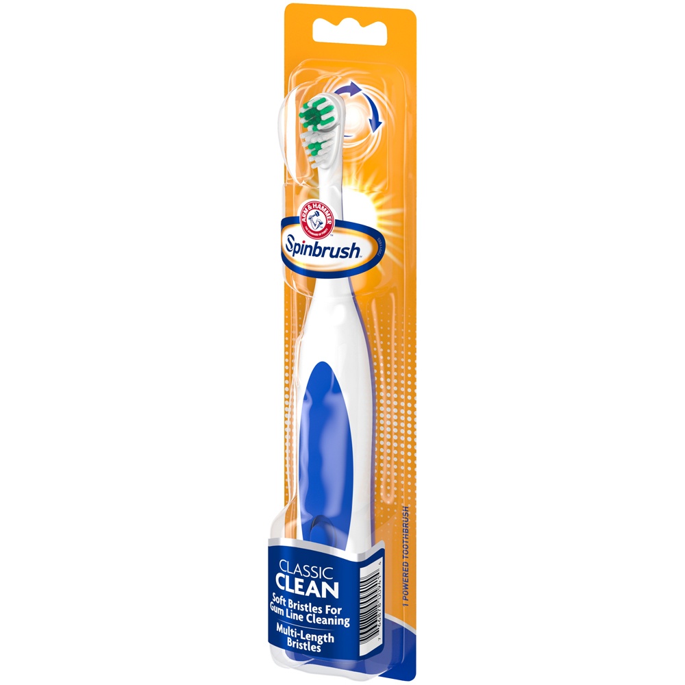 slide 4 of 8, ARM & HAMMER Spinbrush - Classic Clean, 1 ct