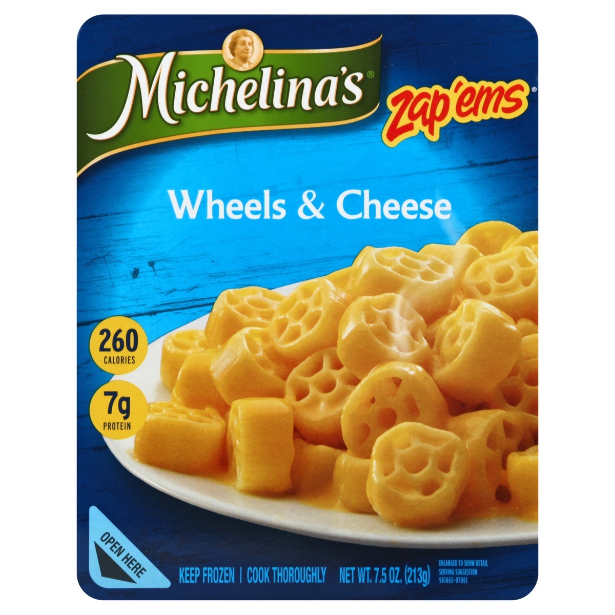 slide 1 of 1, Michelina's Zap'Ems Wheels & Cheese, 7.5 oz