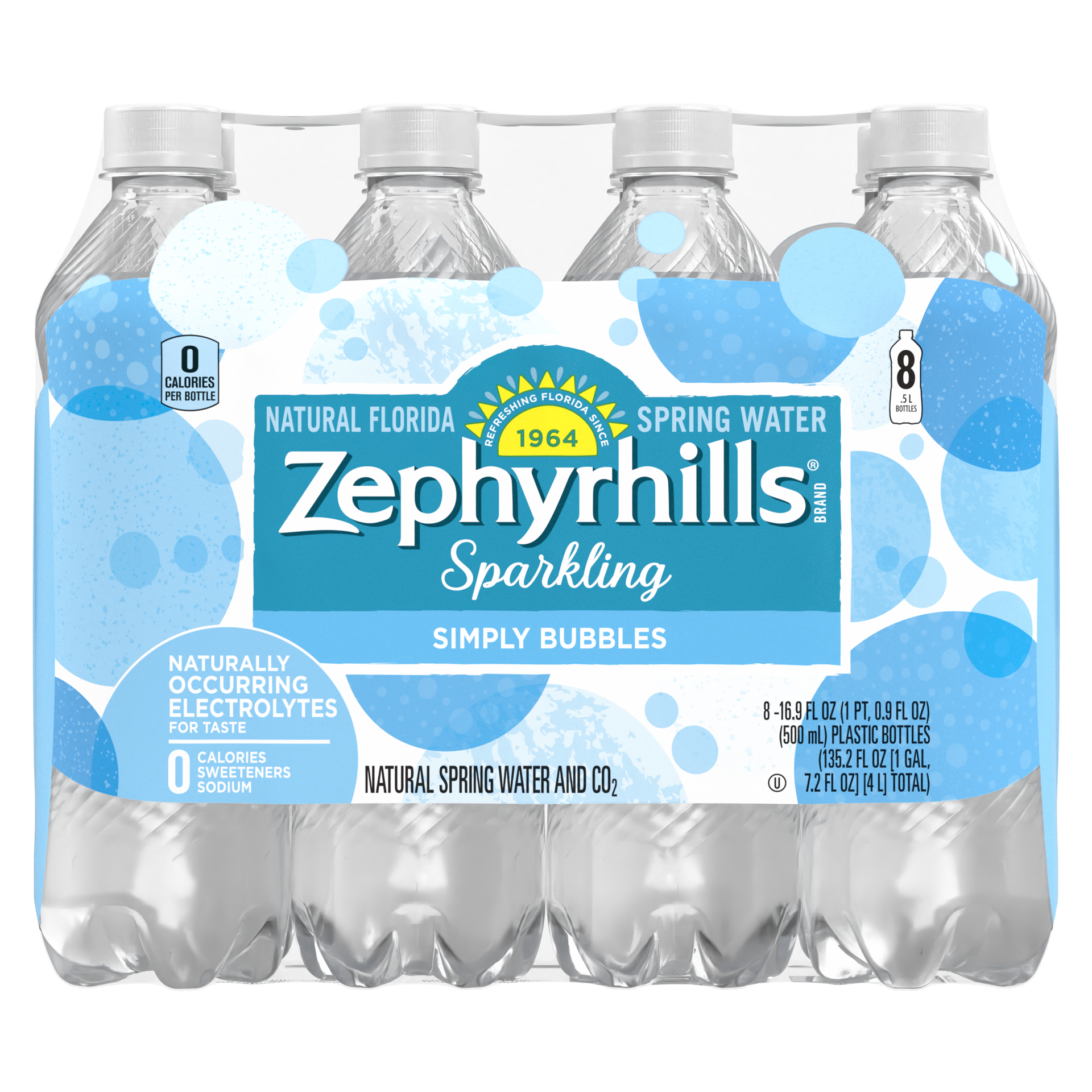 slide 1 of 5, Zephyrhills Sparkling Water, Simply Bubbles- 16.9 fl oz, 16.9 fl oz