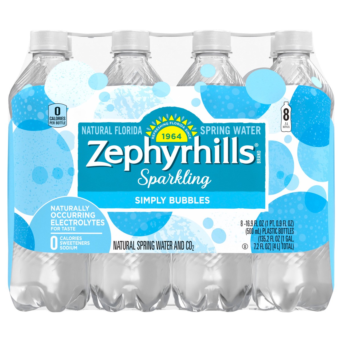 slide 1 of 5, Zephyrhills Sparkling Water, Simply Bubbles- 16.9 fl oz, 16.9 fl oz