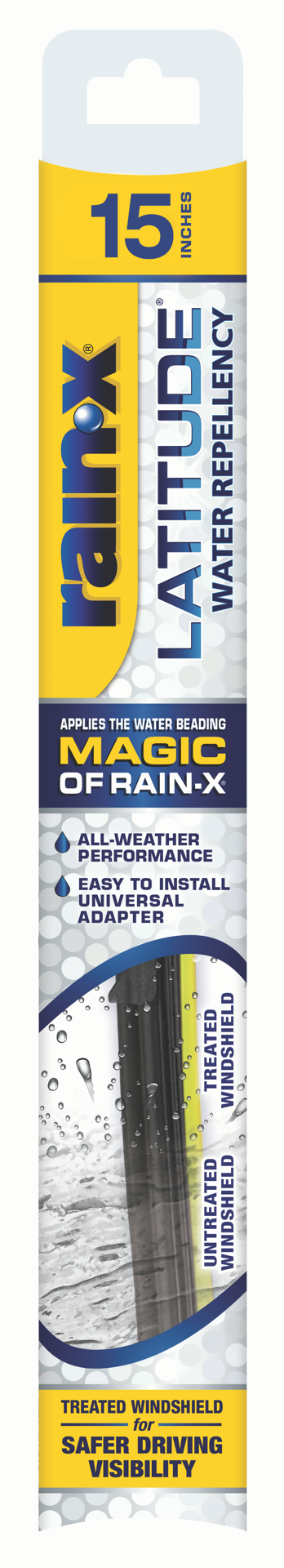slide 1 of 1, Rain-X Latitude Wiper Blade, 15 in