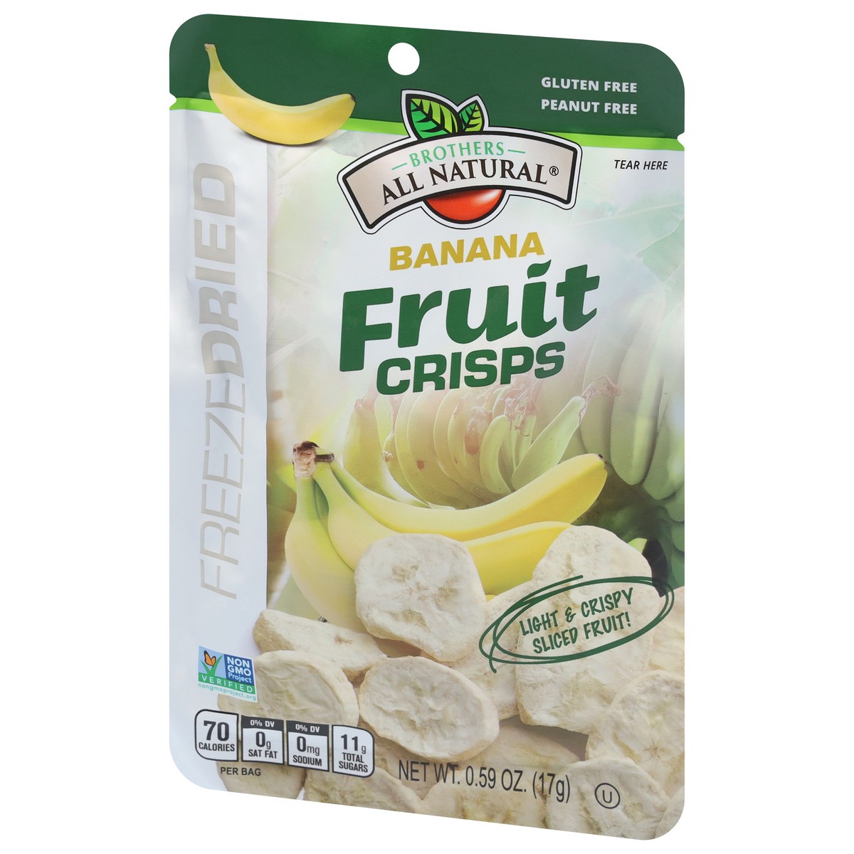 slide 7 of 9, Brothers All Natural Freeze Dried Banana Fruit Crisps 0.59 oz, 0.35 oz