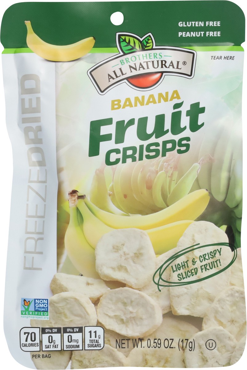 slide 4 of 9, Brothers All Natural Freeze Dried Banana Fruit Crisps 0.59 oz, 0.35 oz