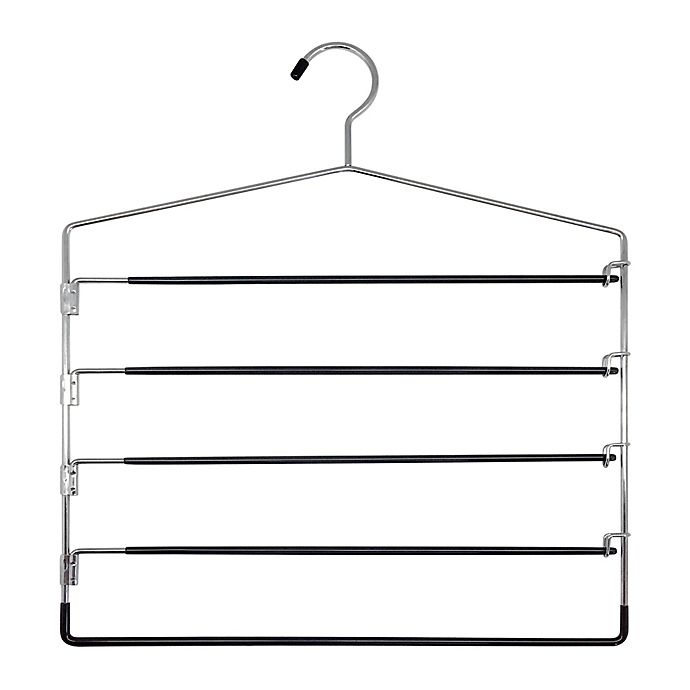 slide 1 of 1, Simply Essential 5-Tier Swing Arm Pant Hanger, 1 ct