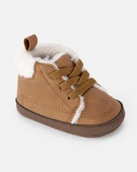 Carter's Baby Boy Sherpa Lined Boots - Brown - Size 0