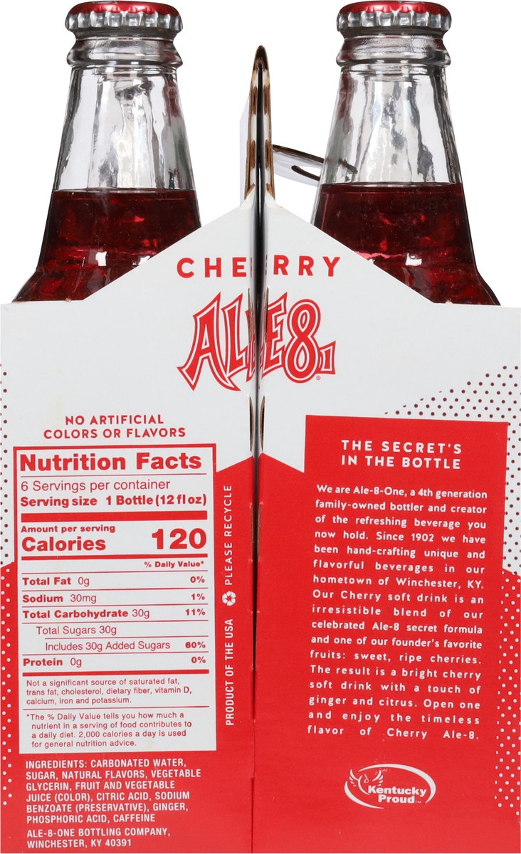 slide 9 of 12, Ale81 Cherry Soft Drink 6 - 12 fl oz Bottles, 6 ct; 12 oz