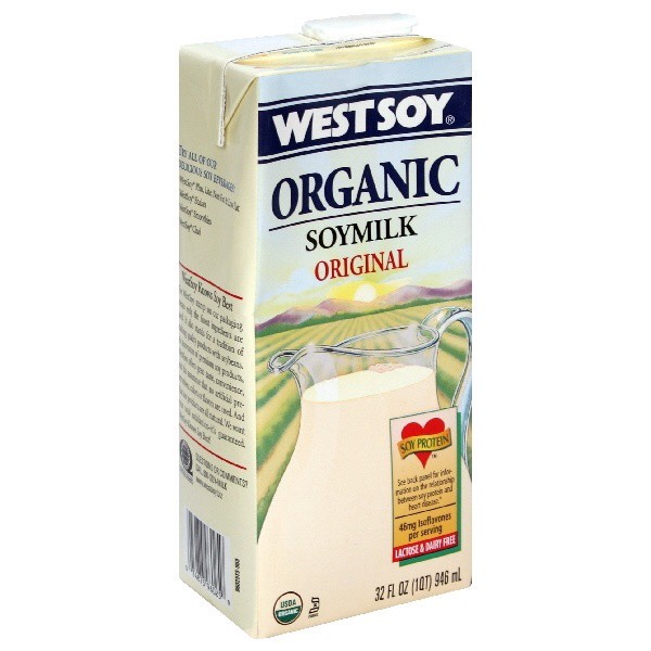 slide 1 of 2, Westsoy Soymilk, Organic, Original, 32 fl oz