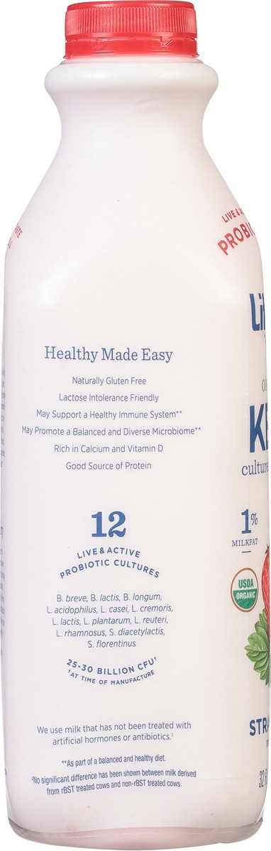 slide 9 of 9, Lifeway Organic 1% Milkfat Strawberry Kefir 32 fl oz, 32 fl oz