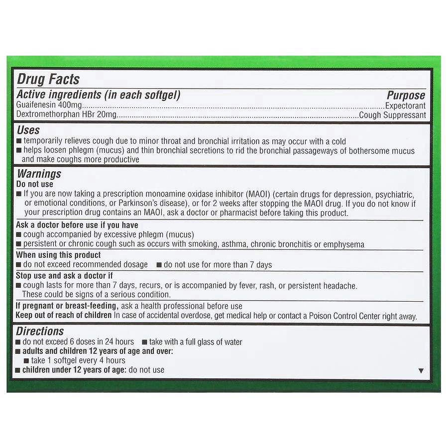 slide 4 of 5, Walgreens Mucus Relief Dm Softgels, 30 ct