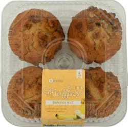 SE Grocers 4 Pack Banana Nut Muffins
