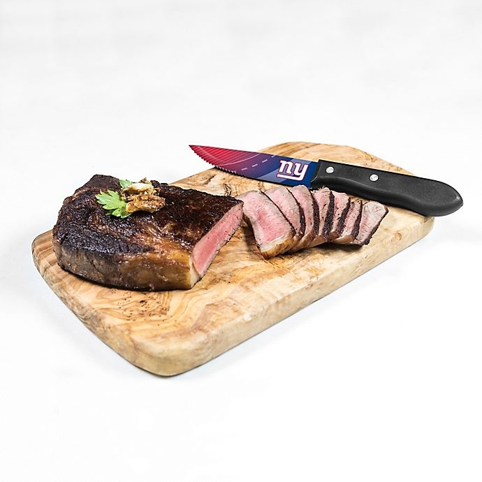 slide 2 of 2, NFL New York Giants Stainless Steel Steak Knife Set, 4 ct