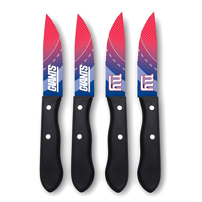 slide 1 of 2, NFL New York Giants Stainless Steel Steak Knife Set, 4 ct