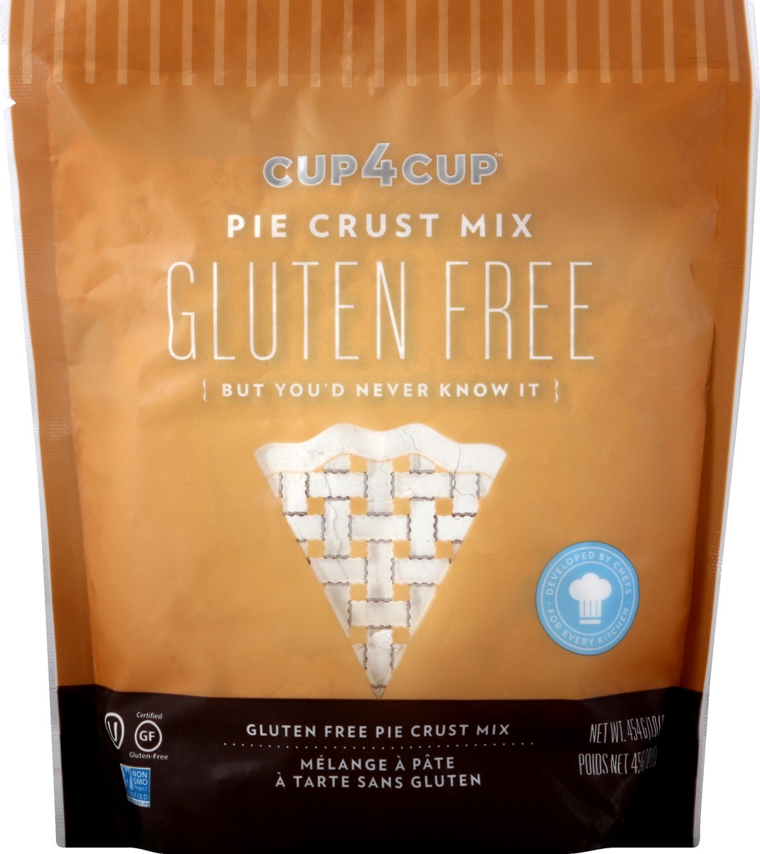 slide 5 of 13, Cup4Cup Cup 4 Cup Gluten Free Pie Crust Mix, 454 g