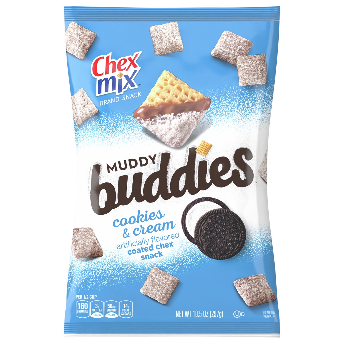 slide 7 of 11, Chex Mix Muddy Buddies Cookies & Cream Snack Mix, 10.5 oz