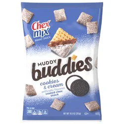 Chex Mix Muddy Buddies, Cookies and Cream Snack Mix, 10.5 oz