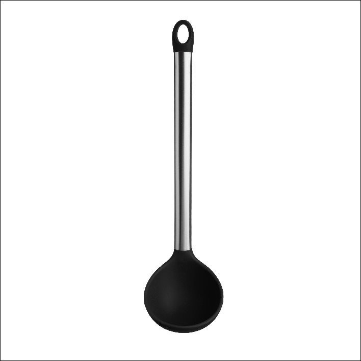 slide 1 of 1, Culinary Edge Soup Ladle Stainless Steel Handle -Black, 1 ct