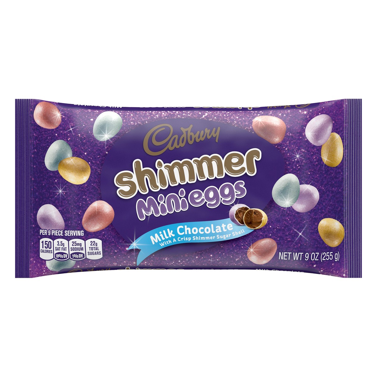 slide 1 of 10, Cadbury Easter Shimmer Mini Eggs, 9 oz