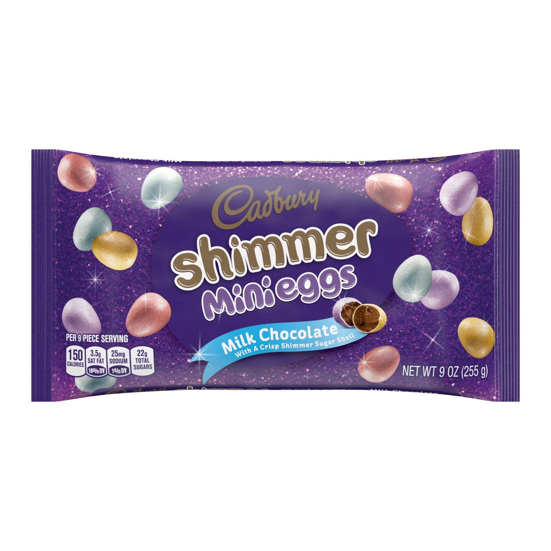 slide 1 of 4, Cadbury Shimmer Mini Eggs Milk Chocolate Easter Candy, 9 oz