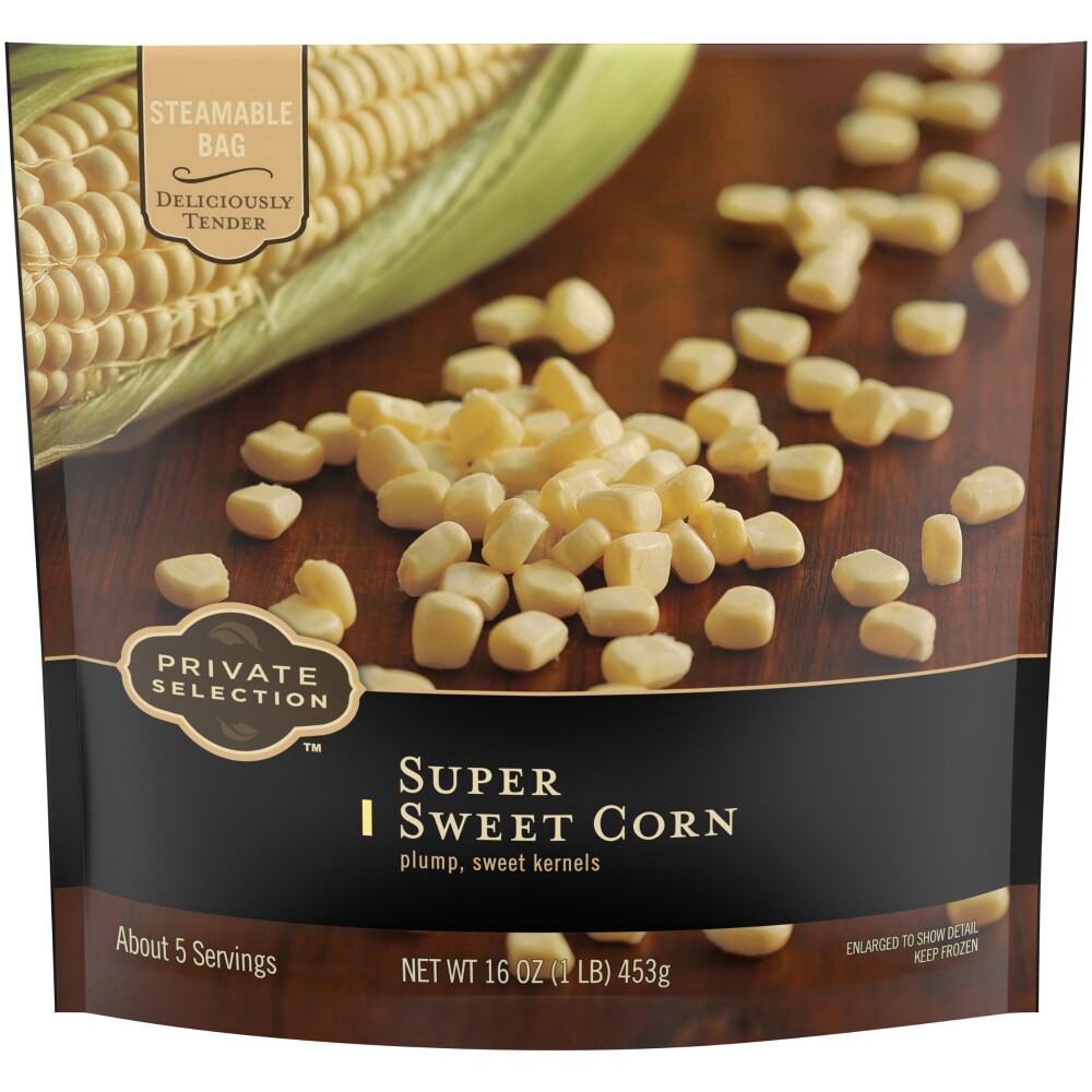 slide 2 of 3, Private Selection White Super Sweet Corn, 16 oz