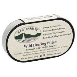 Bar Harbor Wild Herring Fillets Seasoned With Cracked Pepper