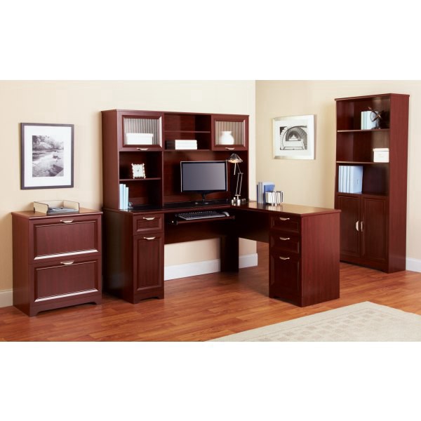 slide 3 of 6, Realspace Magellan 24''W 2-Drawer Lateral File Cabinet, Classic Cherry, 1 ct