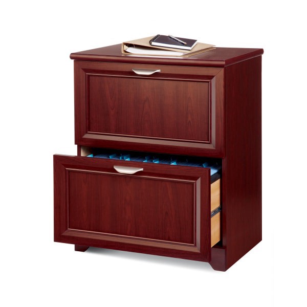 slide 1 of 6, Realspace Magellan 24''W 2-Drawer Lateral File Cabinet, Classic Cherry, 1 ct