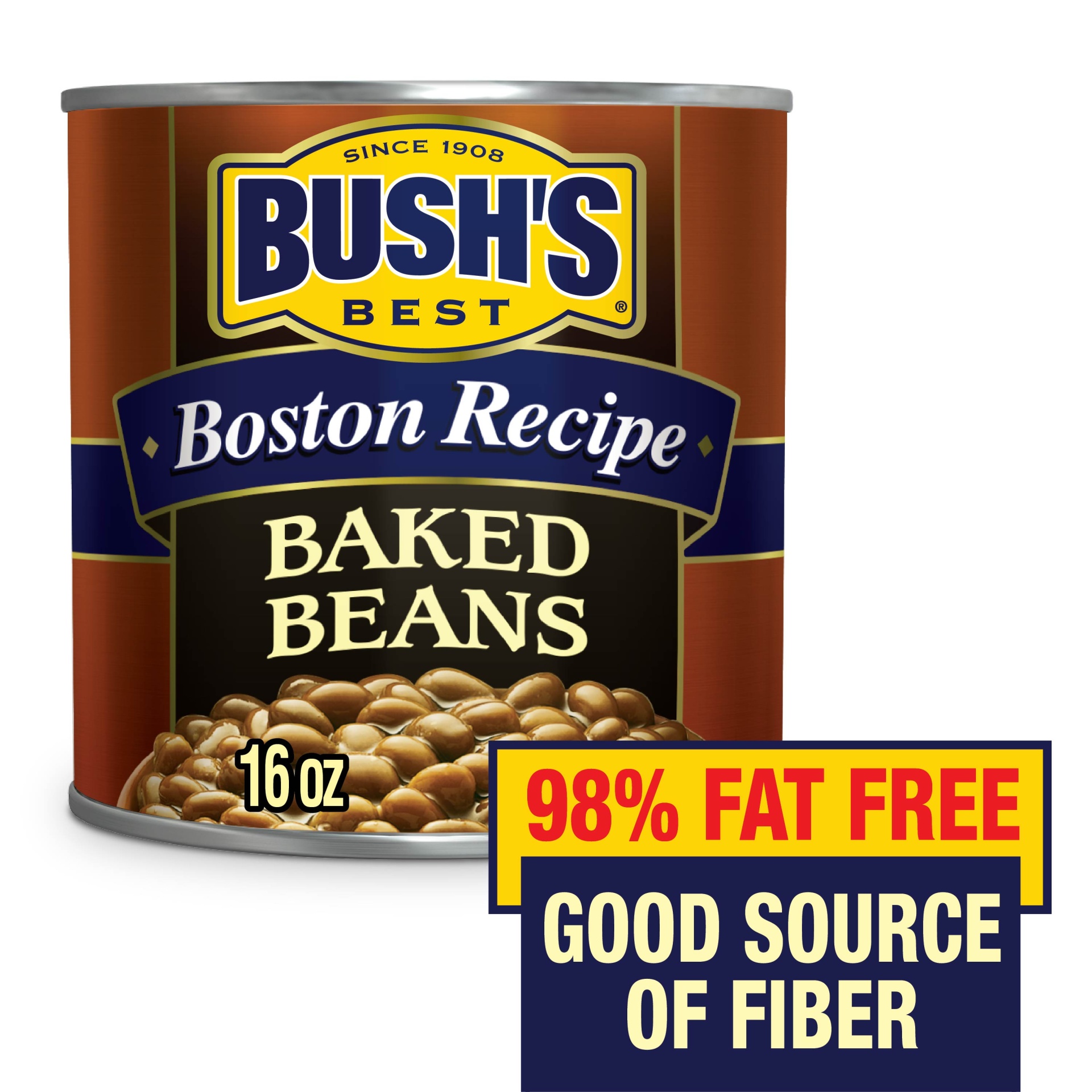 slide 2 of 5, Bush's Boston Recipe Baked Beans, 16 oz