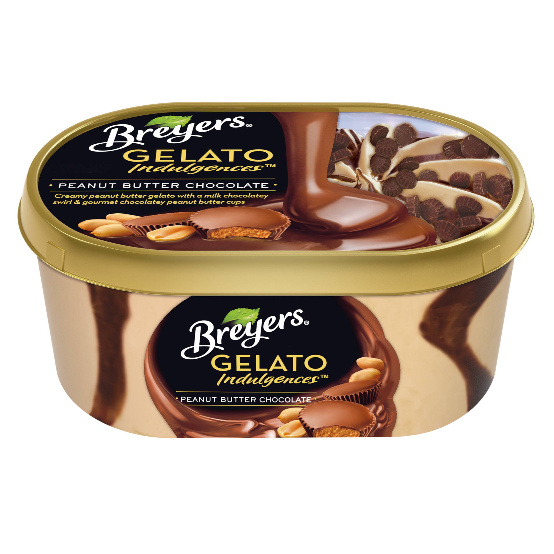 slide 3 of 3, Breyer's Breyers Gelato Indulgences Peanut Butter Chocolate, 28.5 oz, 28.5 oz