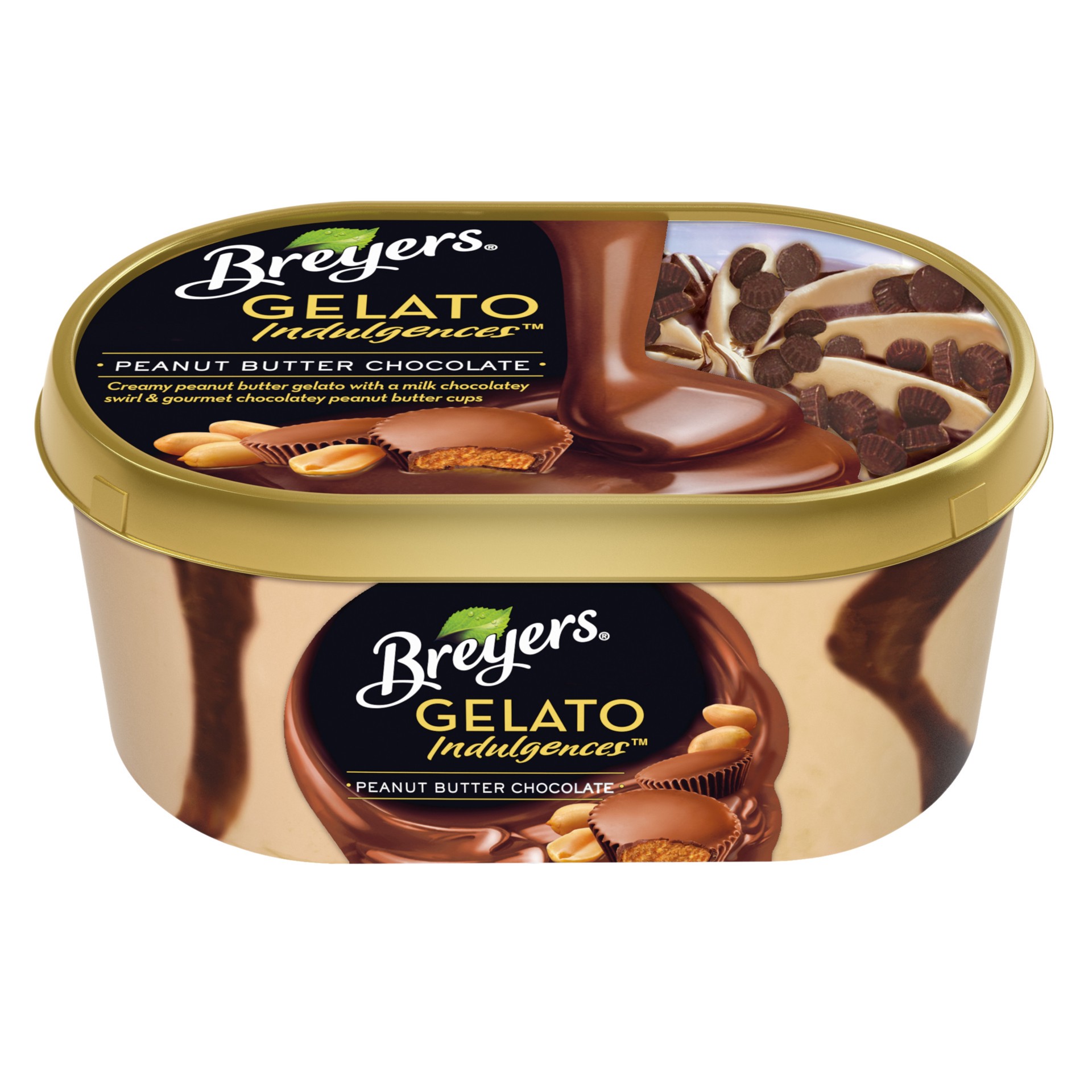 slide 1 of 3, Breyer's Breyers Gelato Indulgences Peanut Butter Chocolate, 28.5 oz, 28.5 oz