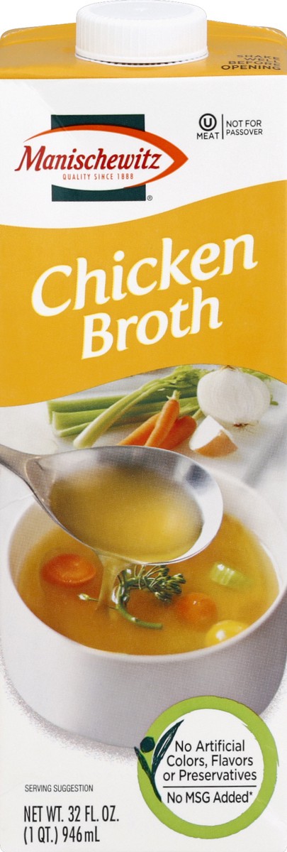 slide 3 of 4, Manischewitz Chicken Broth, 32 fl oz