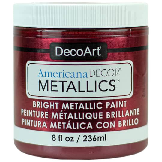 slide 1 of 3, Decoart Americana Decor Metallics Paint, 8 fl oz