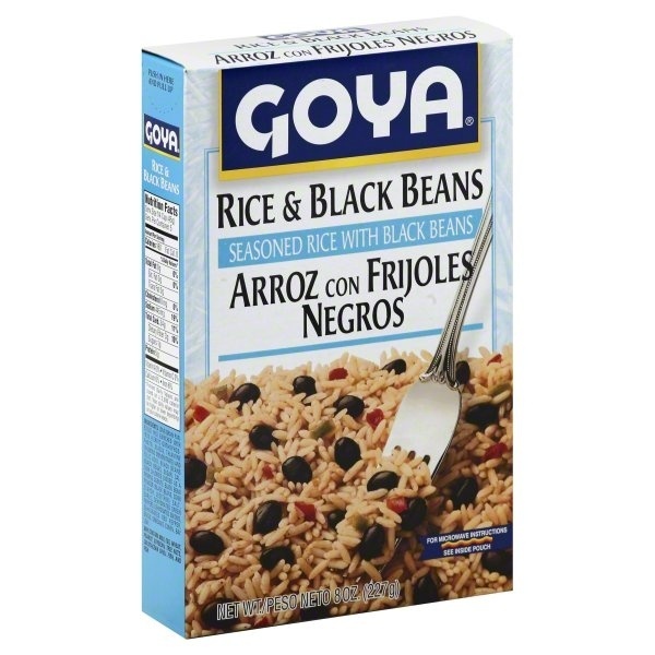 slide 1 of 1, Goya Rice & Black Beans, 8 oz