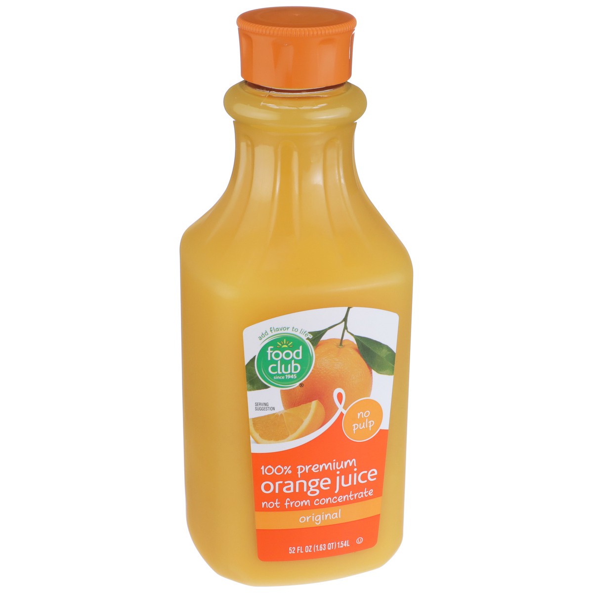 slide 5 of 9, Food Club Not from Concentrate Orange Juice - 52 oz, 52 oz