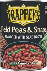Trappey's Flavored with Slab Bacon Field Peas & Snaps 15.5 oz