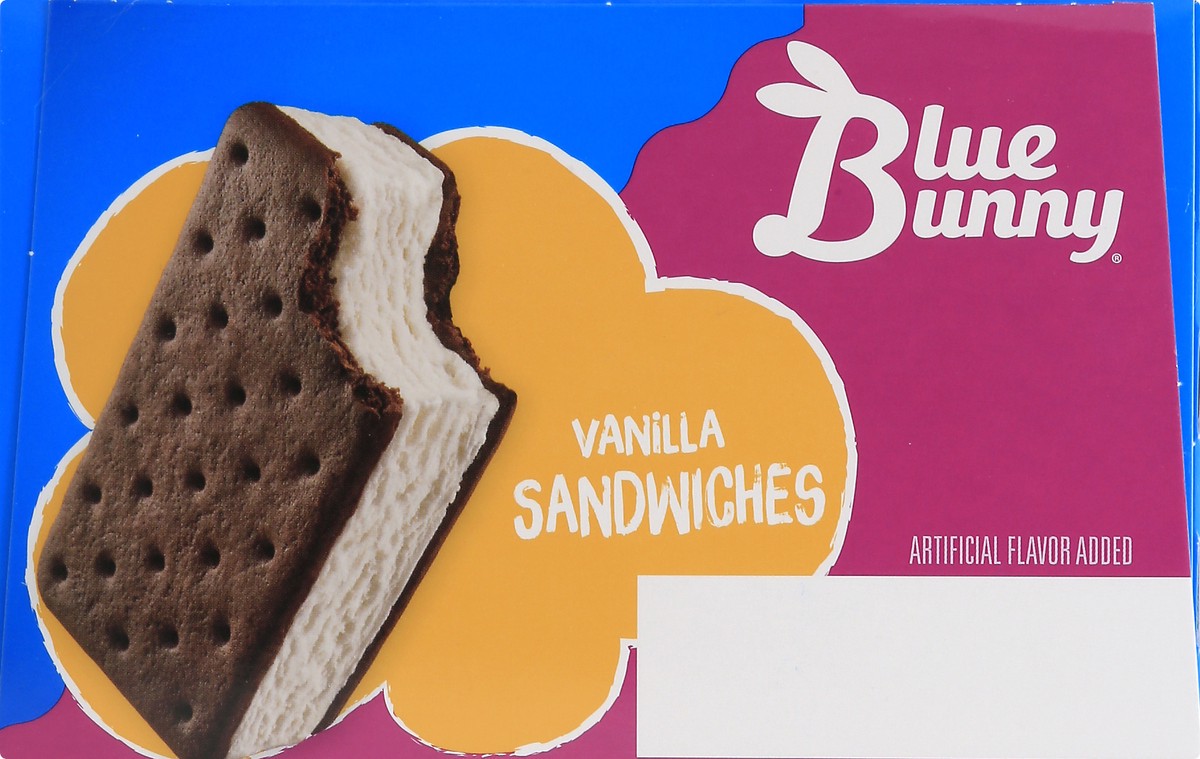 slide 5 of 13, Blue Bunny Vanilla Ice Cream Sandwiches 9.0 ea, 9 ct