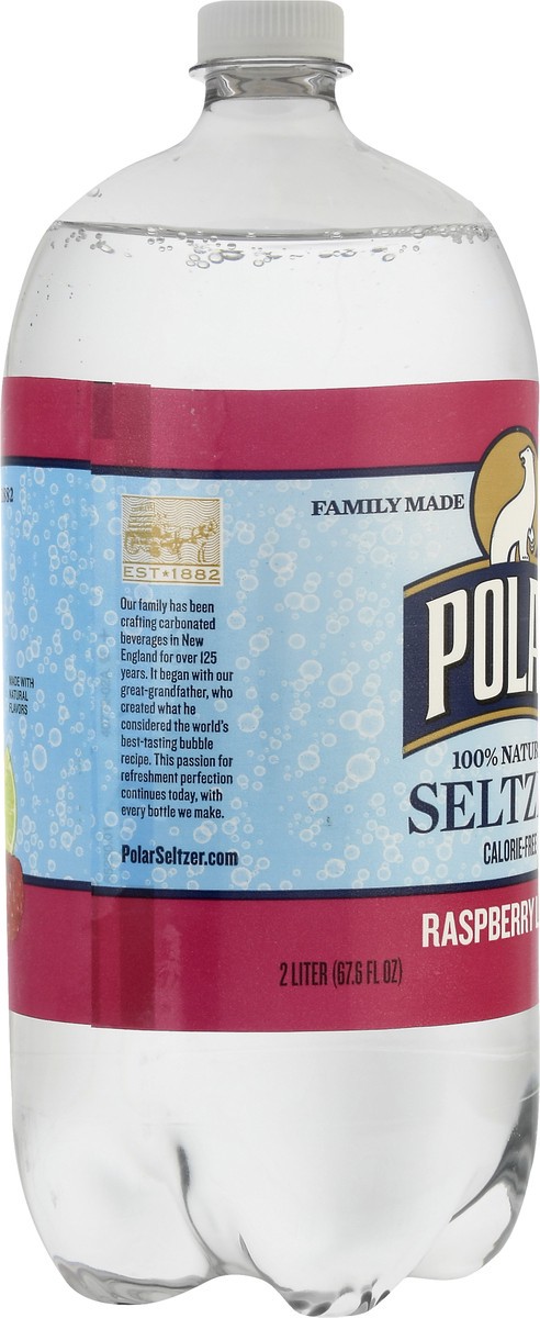 slide 8 of 13, Polar 100% Natural Raspberry Lime Seltzer 2 lt, 2 liter