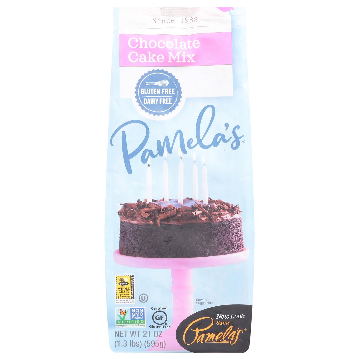 slide 1 of 9, Pamela's Chocolate Cake Mix 21 oz, 21 oz