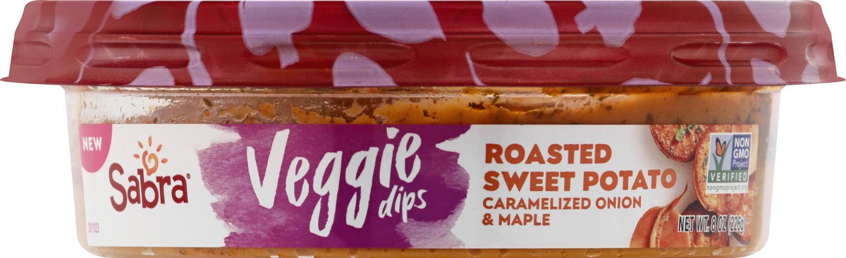 slide 1 of 13, Sabra Roasted Sweet Potato Caramelized Onion & Maple Veggie Dips 8 oz, 8 oz