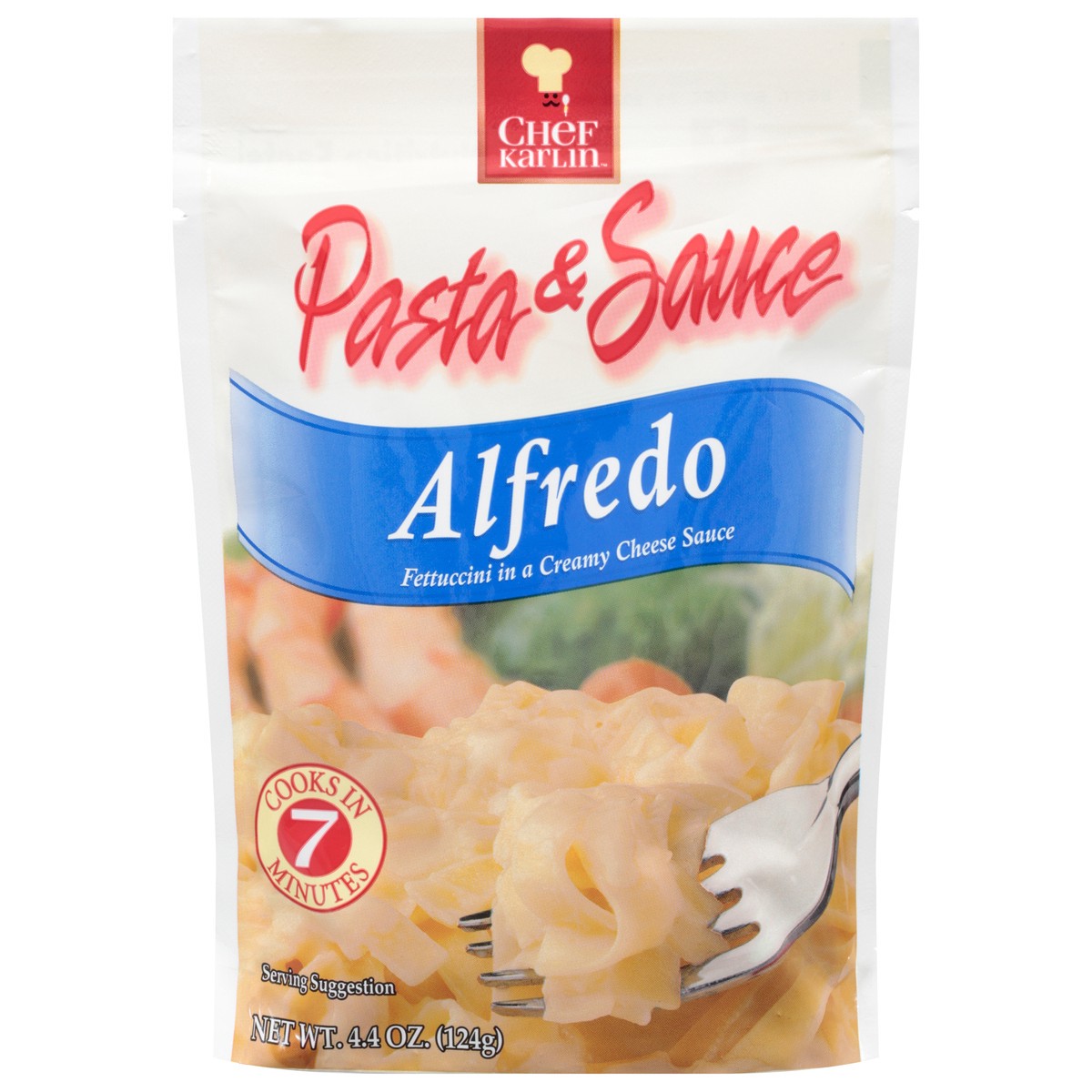 slide 11 of 13, Chef Karlin Alfredo Pasta & Sauce 4.4 oz, 4.4 oz