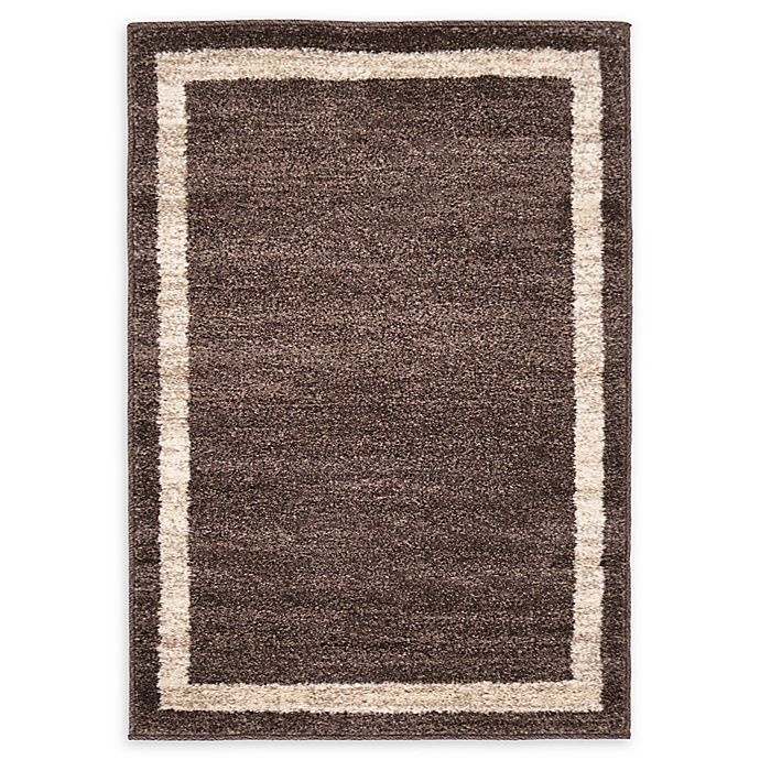 slide 1 of 1, Unique Loom Maria Del Mar Powerloomed Accent Rug - Brown, 2 ft 2 x 3 ft