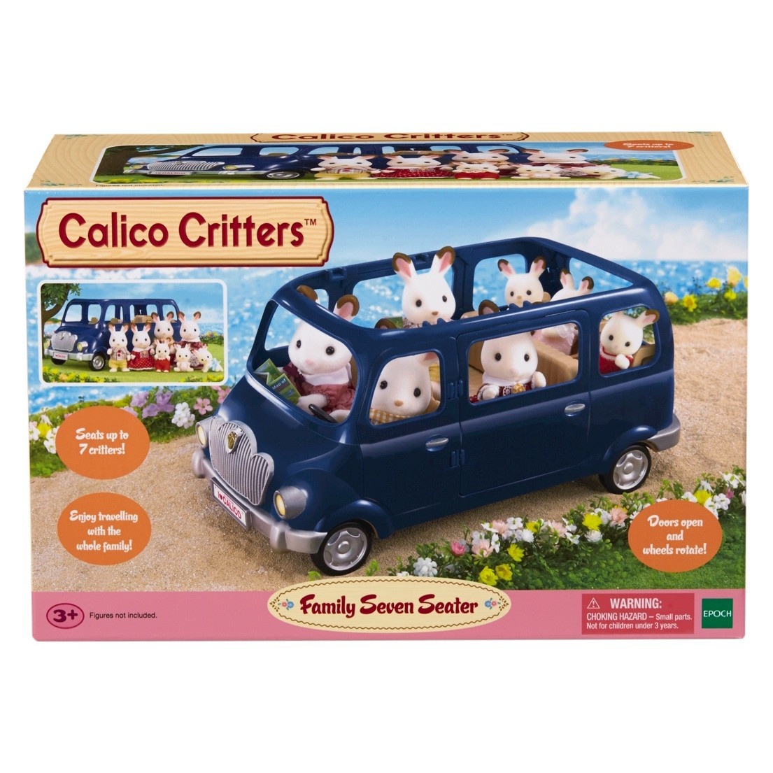 slide 1 of 1, Calico Critters Family Seven Seater, 1 ct