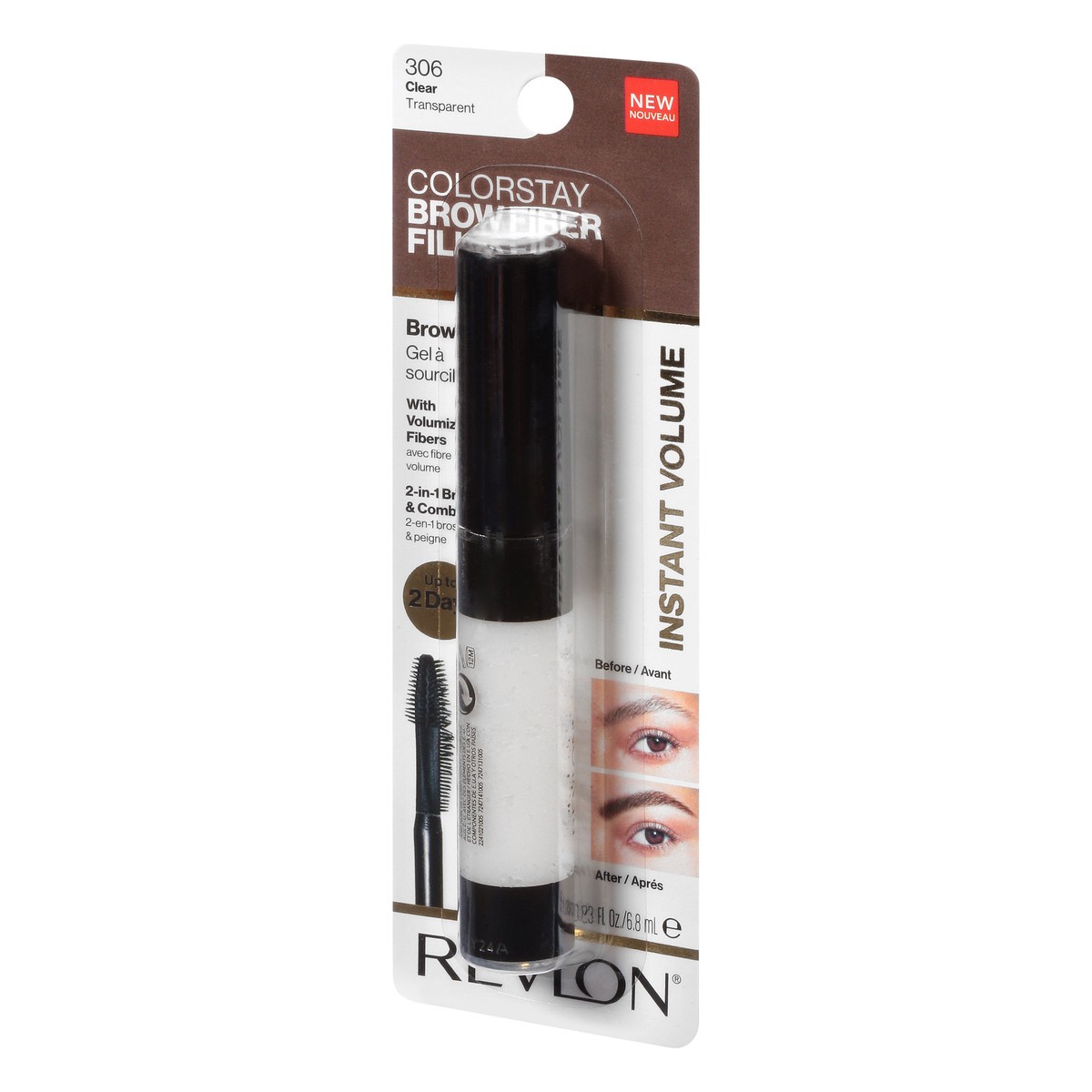 slide 4 of 9, Revlon ColorStay Clear 306 Brow Fiber Filler 0.23 oz, 0.23 fl oz